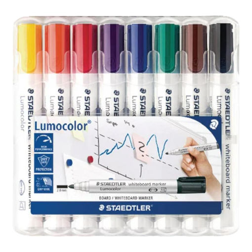 Picture of ST WHITEBOARD MARKER BULLET PACK X8